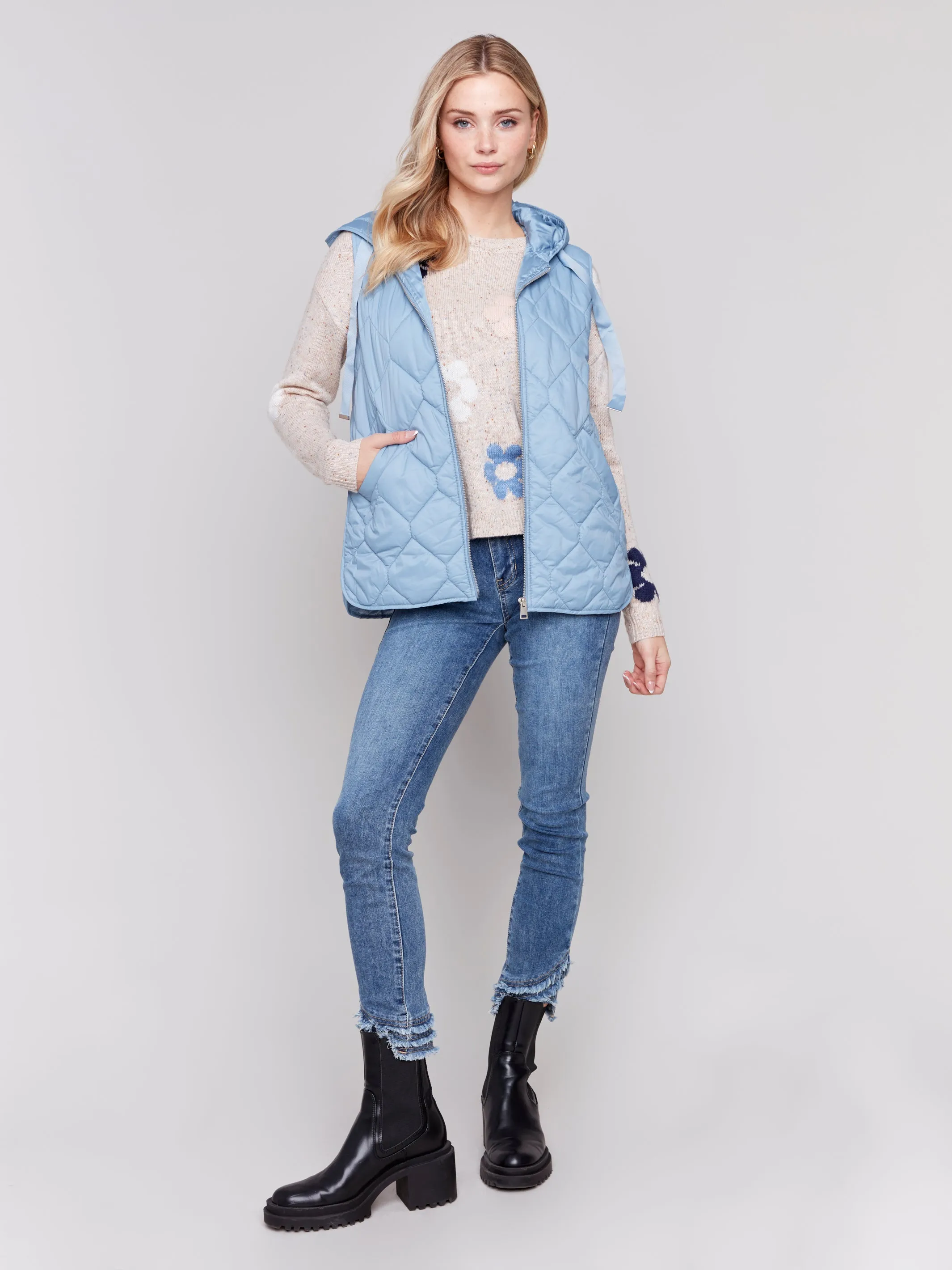 Short Quilted Puffer Vest