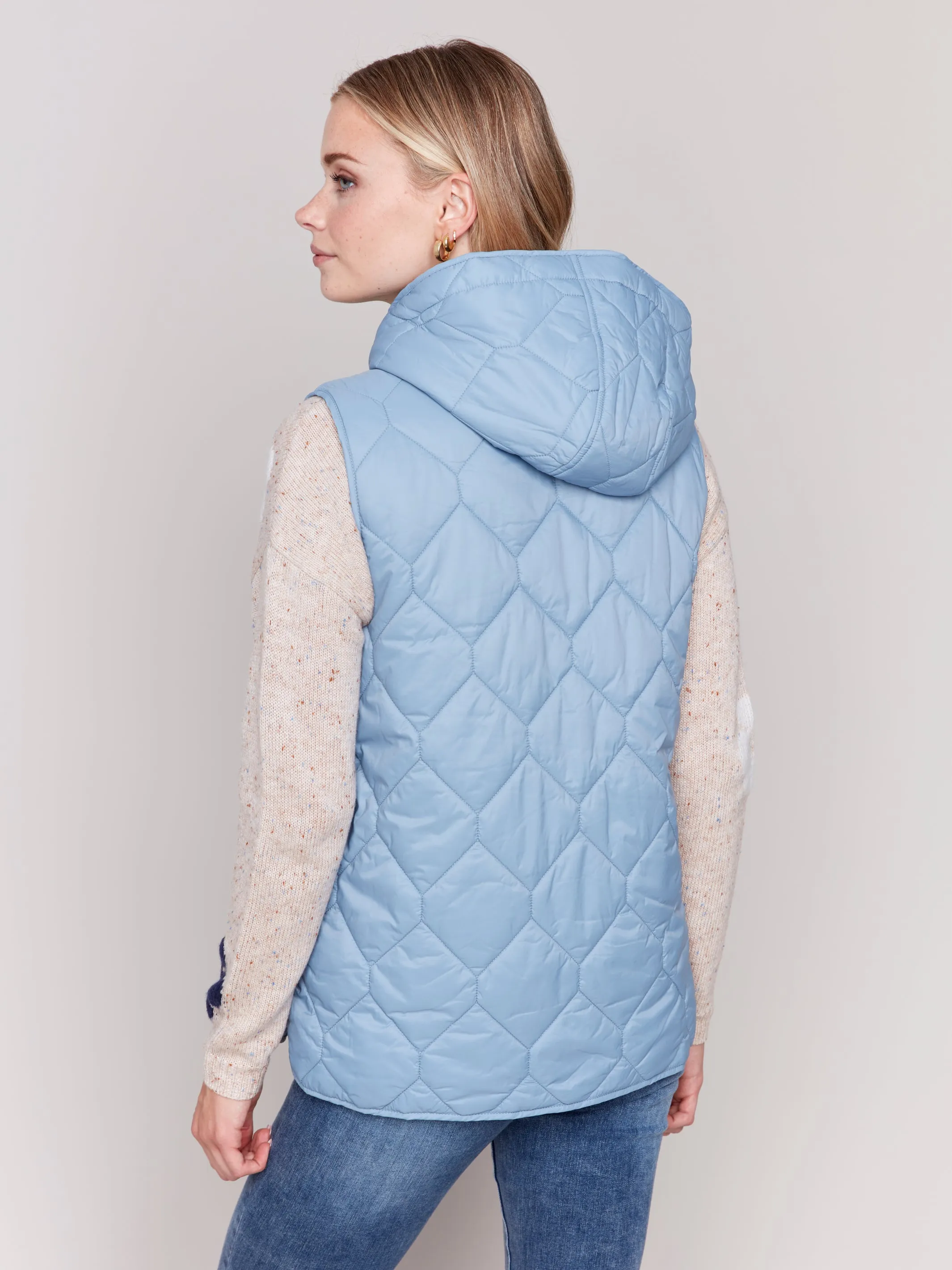 Short Quilted Puffer Vest