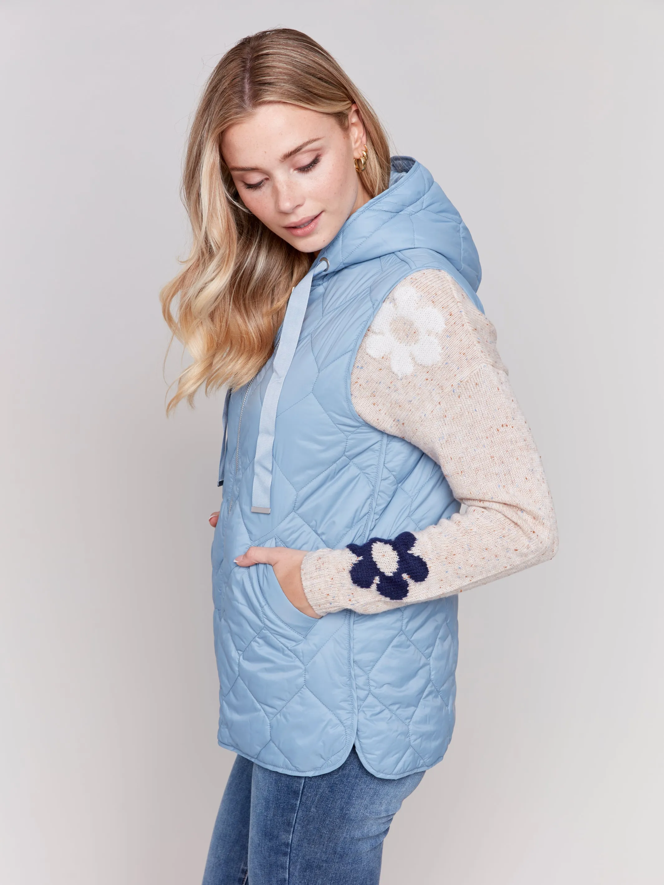 Short Quilted Puffer Vest