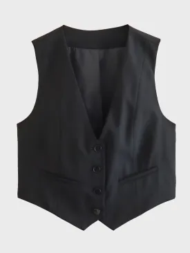 Single-Breasted Suit Vest