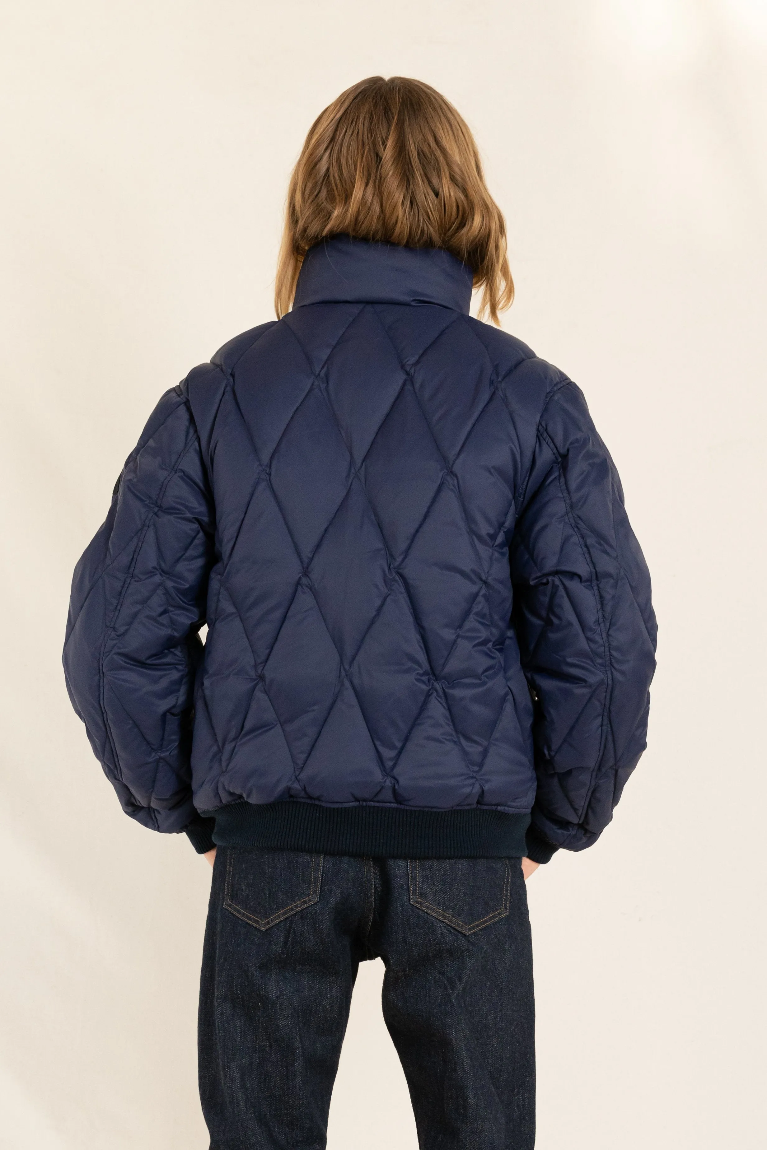 SNOWFLIGHT Navy - Reversible Down Jacket