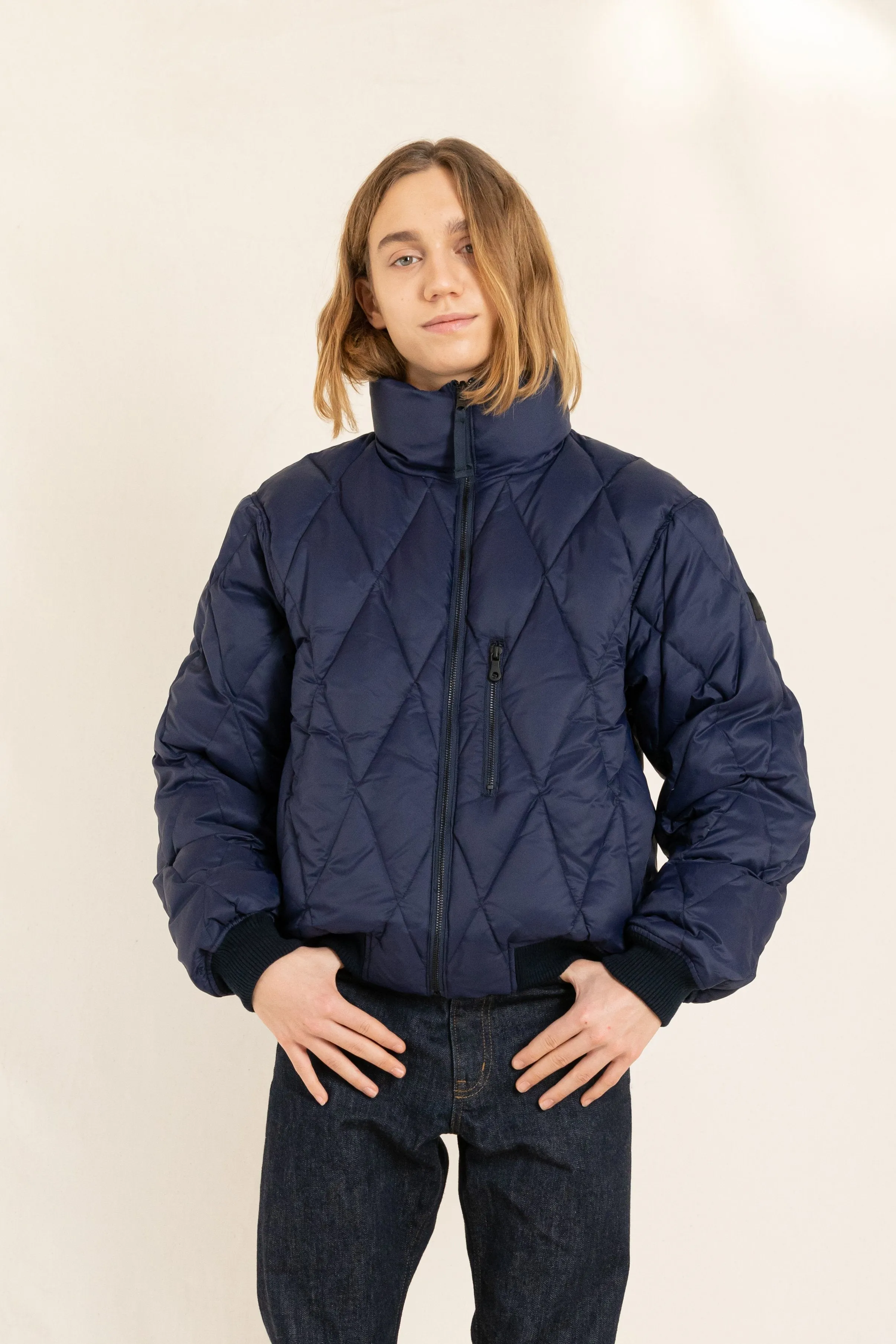 SNOWFLIGHT Navy - Reversible Down Jacket