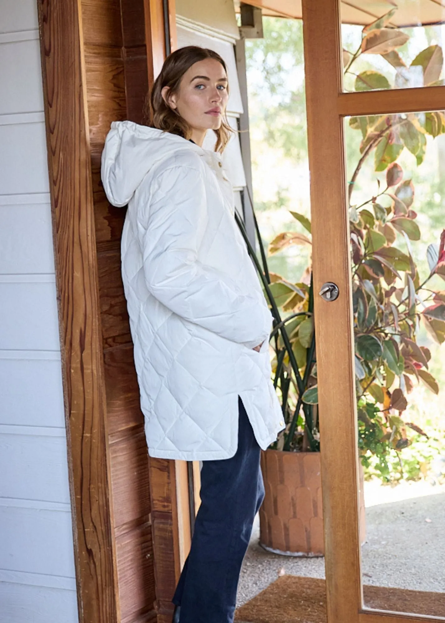 ST IRINA - Quilted Hooded Puffer Jacket for Women (WINTER WHITE)