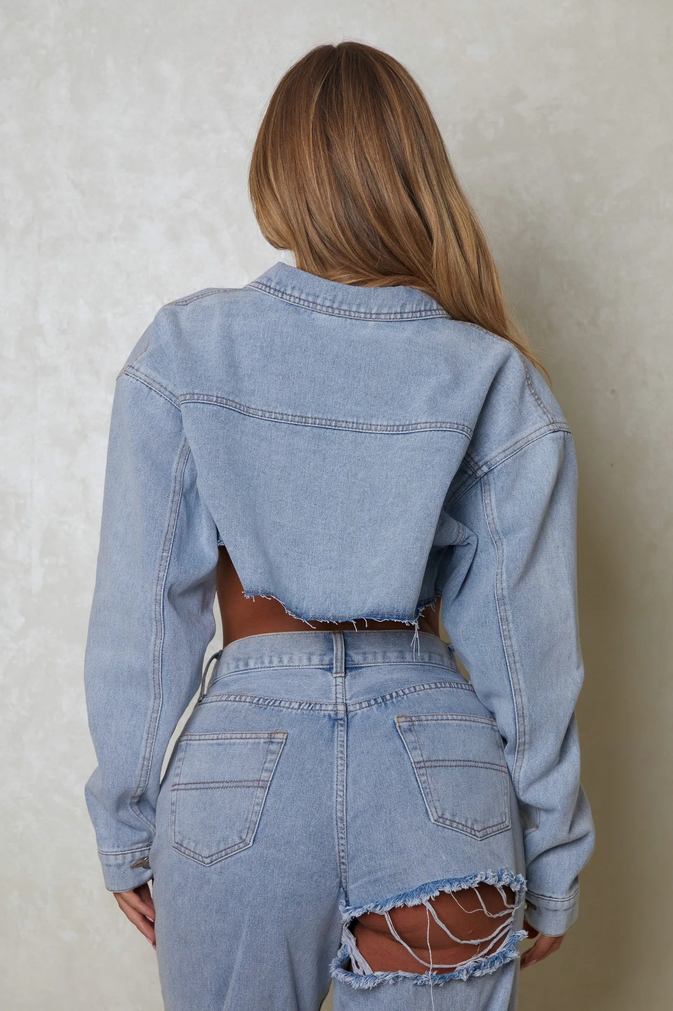 The Denim oversized jacket- Light wash