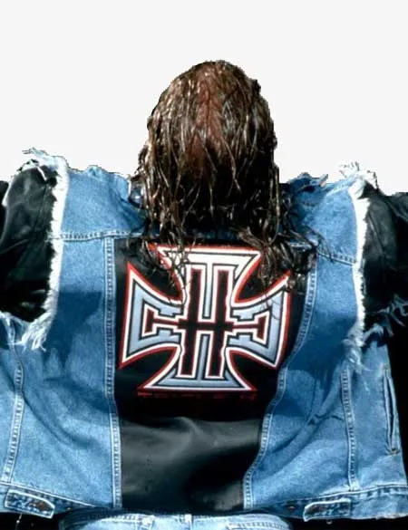 Triple H Denim Black Leather Jacket