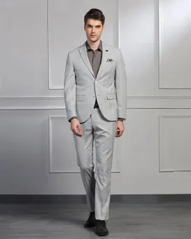 Two Piece Grey Check Formal Suit - Jayce