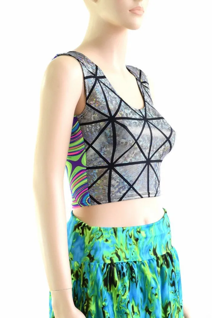 Two Tone Reversible Tank Crop Top