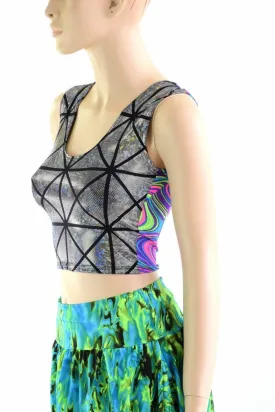 Two Tone Reversible Tank Crop Top