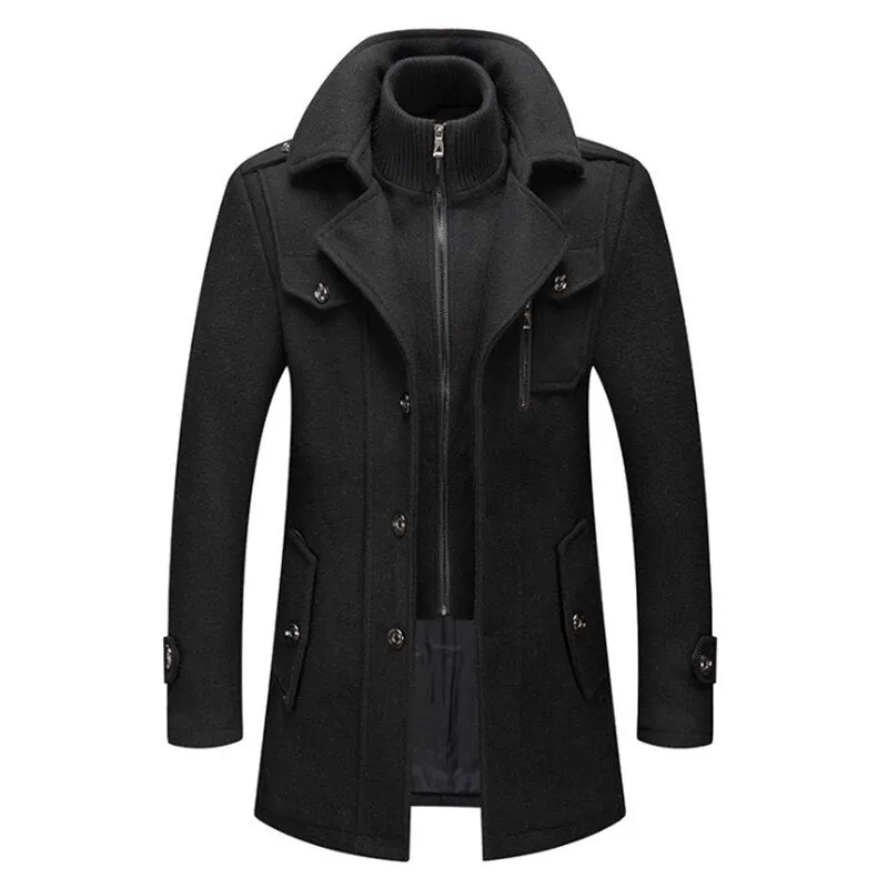 Warm Cold-Resistant Stylish Woolen Men's Coats