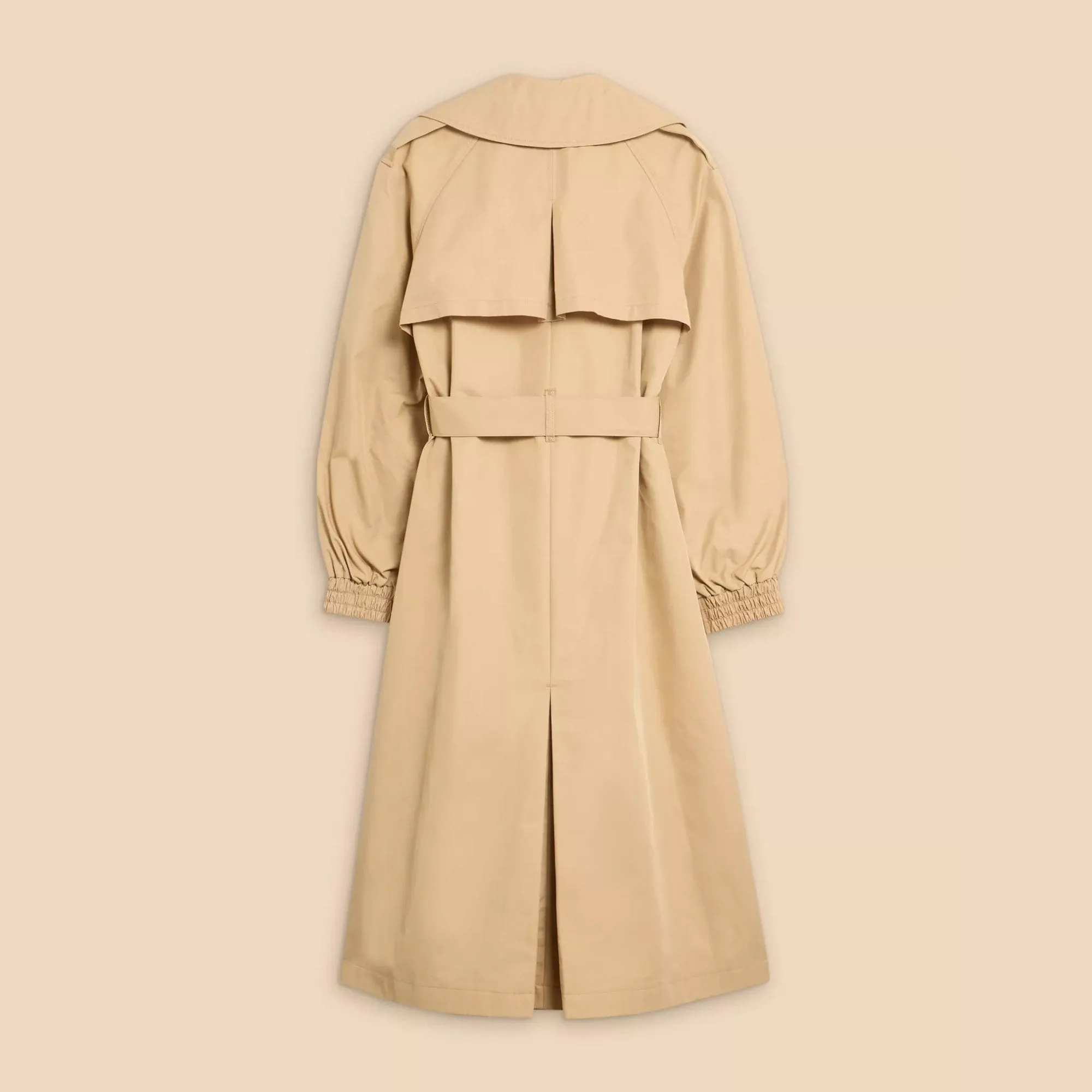 White Stuff Finley Trench Coat in Light Natural