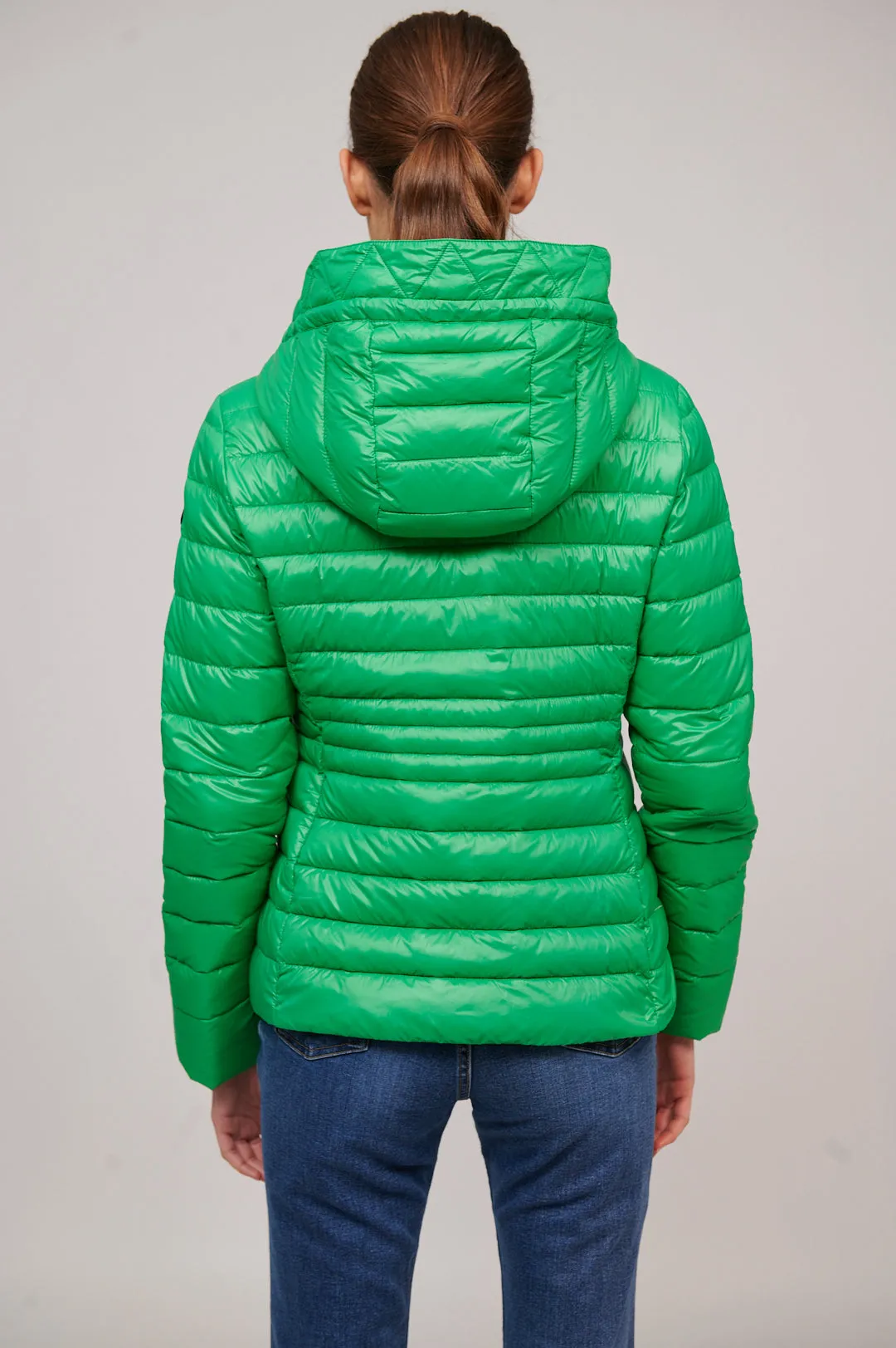 Women's short down jacket HALLEY GREEN